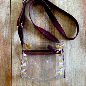 Hammit concert crossbody Bag with Burgundy Accents